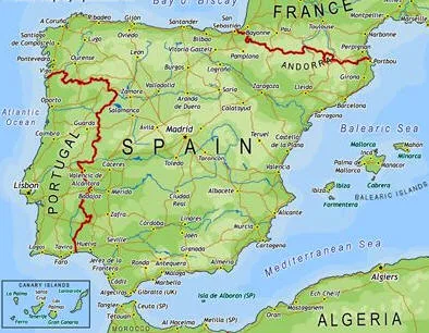 Map of Spain