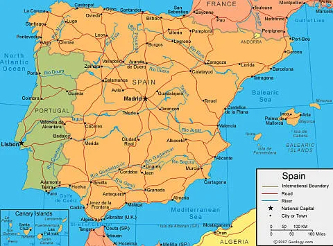 Map of Spain